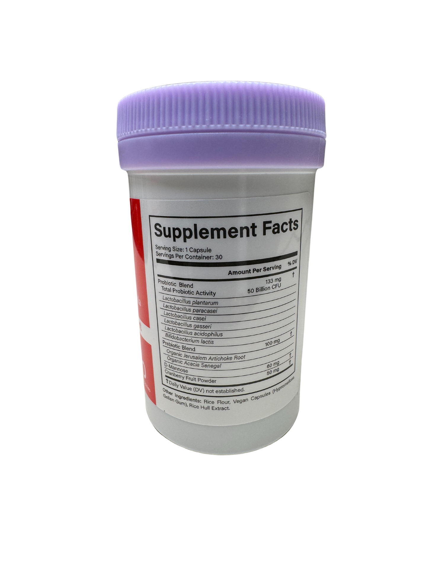 50 Billion Premium 3 in 1  Pre+Pro+Post Biotic with Cranberry Digestive Support Men & Women