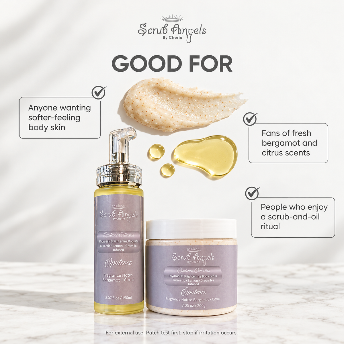 HydraSilk Bergamot and Citrus Body Bundle - Opulence (Unisex) Collection