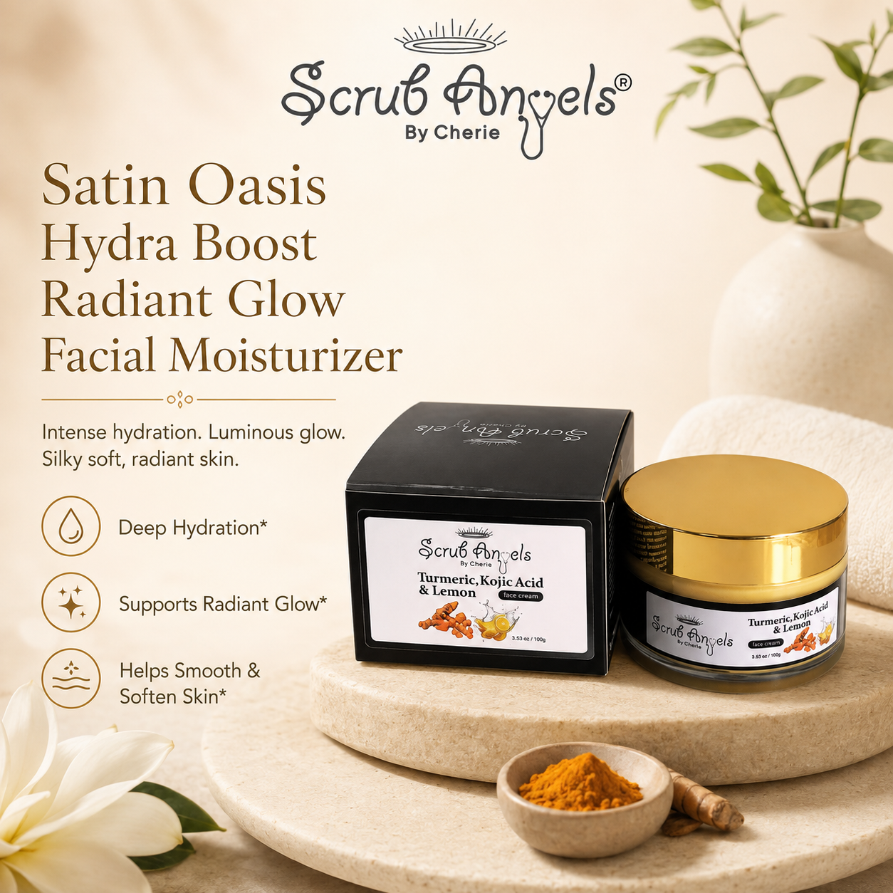 Satin Oasis Hydra Boost Radiant Glow Facial Moisturizer