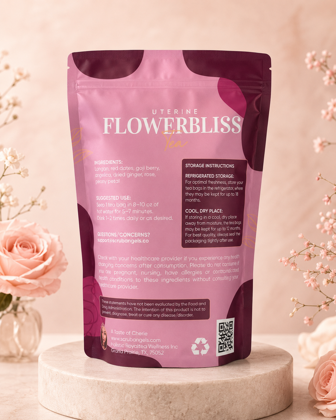 Flowerbliss Uterine Wellness Luxury Tea