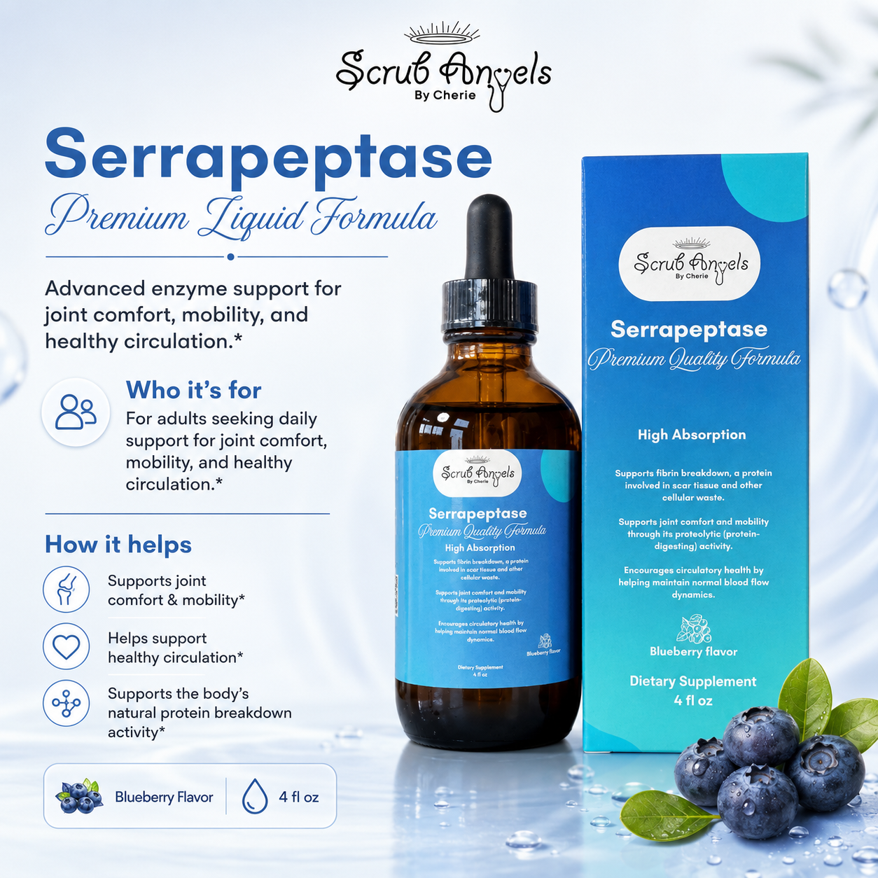 Serrapeptase | Proteolytic Enzyme Support – Liquid Extract