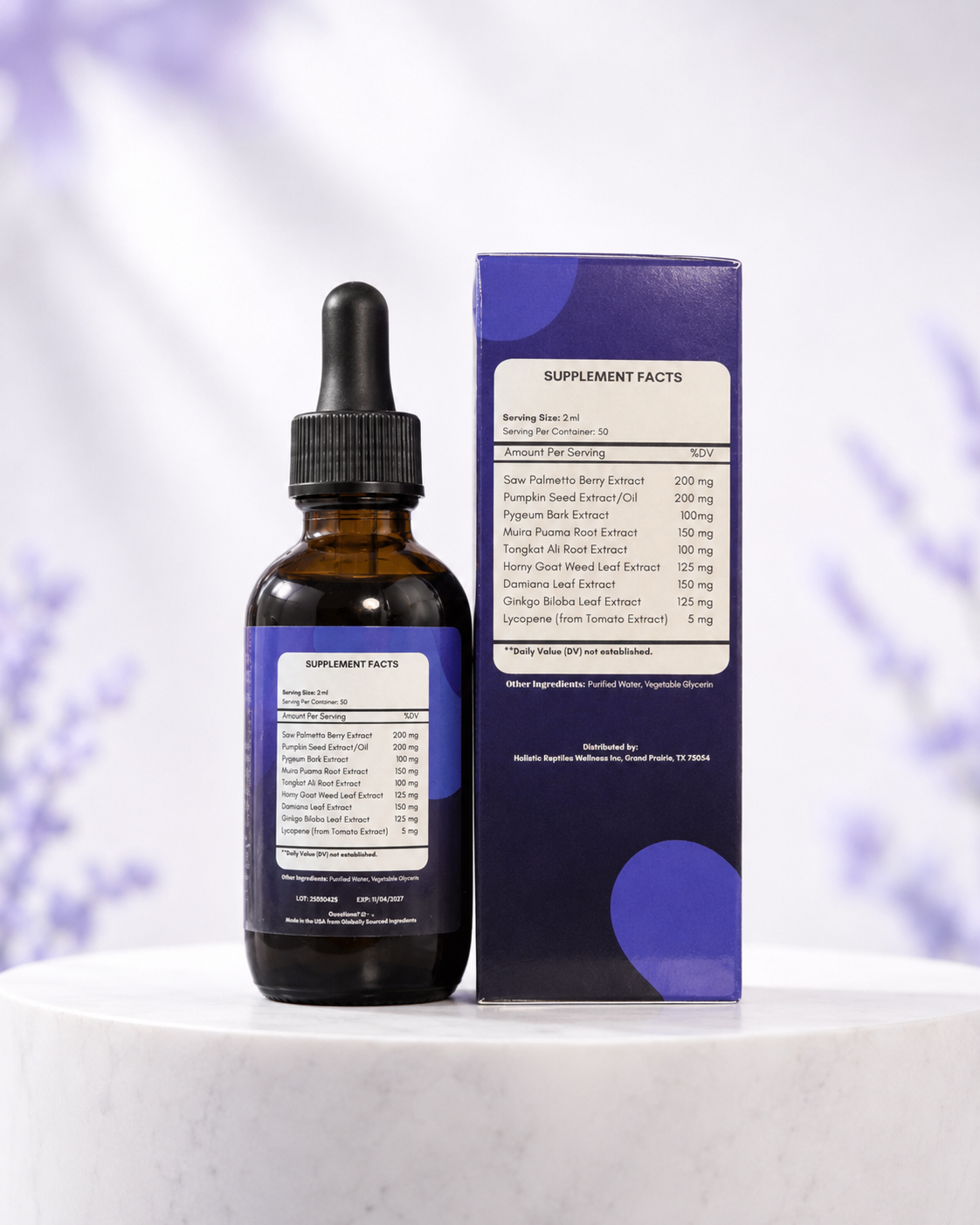 Prostate Wellness Forumla | Premium Botanical Support - Liquid Extract