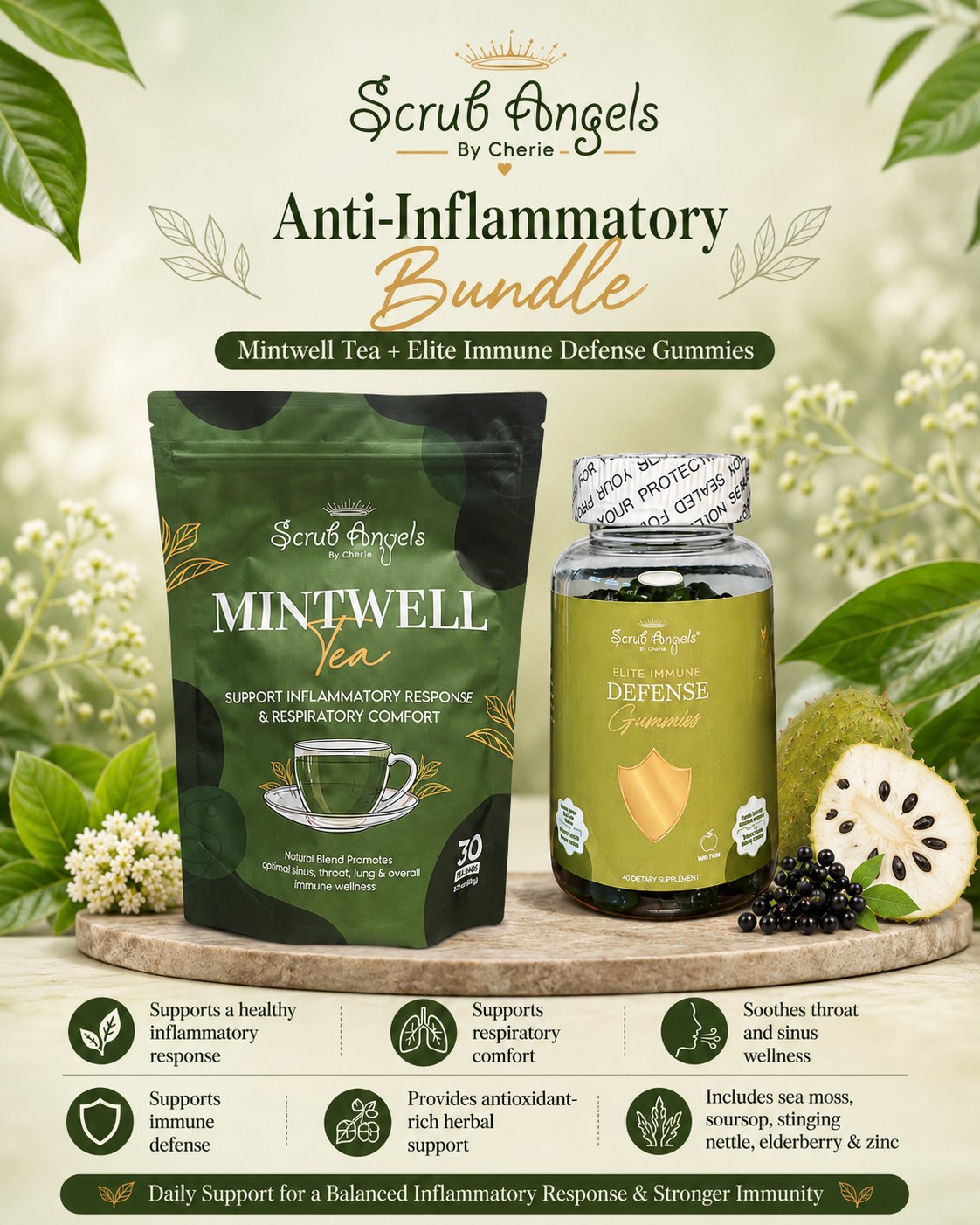 Anti-Inflammatory Support Bundle for Respiratory & Immune Wellness