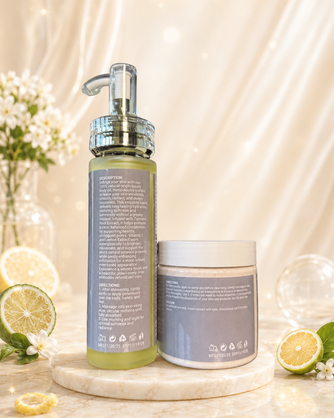 HydraSilk Bergamot and Citrus Body Bundle - Opulence (Unisex) Collection