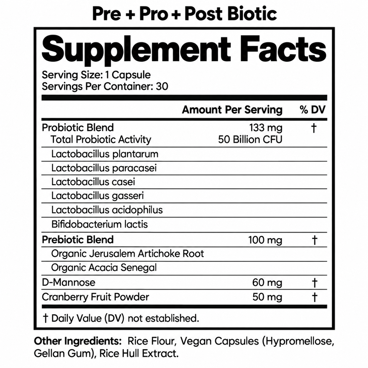 3-in-1 Prebiotic, Probiotic & Postbiotic for Digestive Support