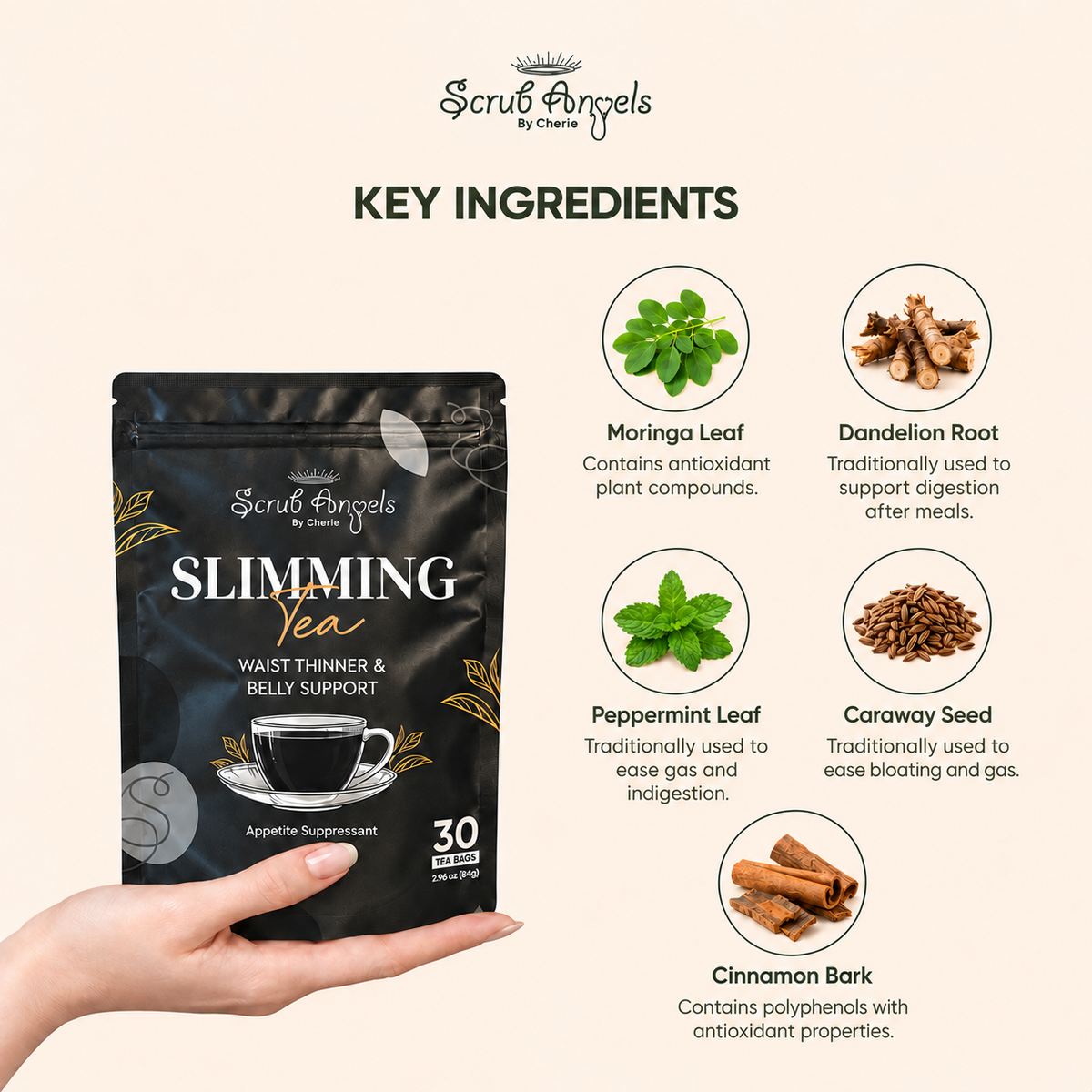 30 Day Slimming Detox Tea - Waist Thinner and Belly Support