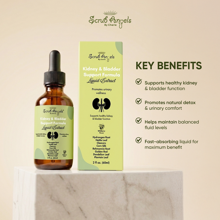 Kidney & Bladder Support Formula – Liquid Extract – Scrub Angels