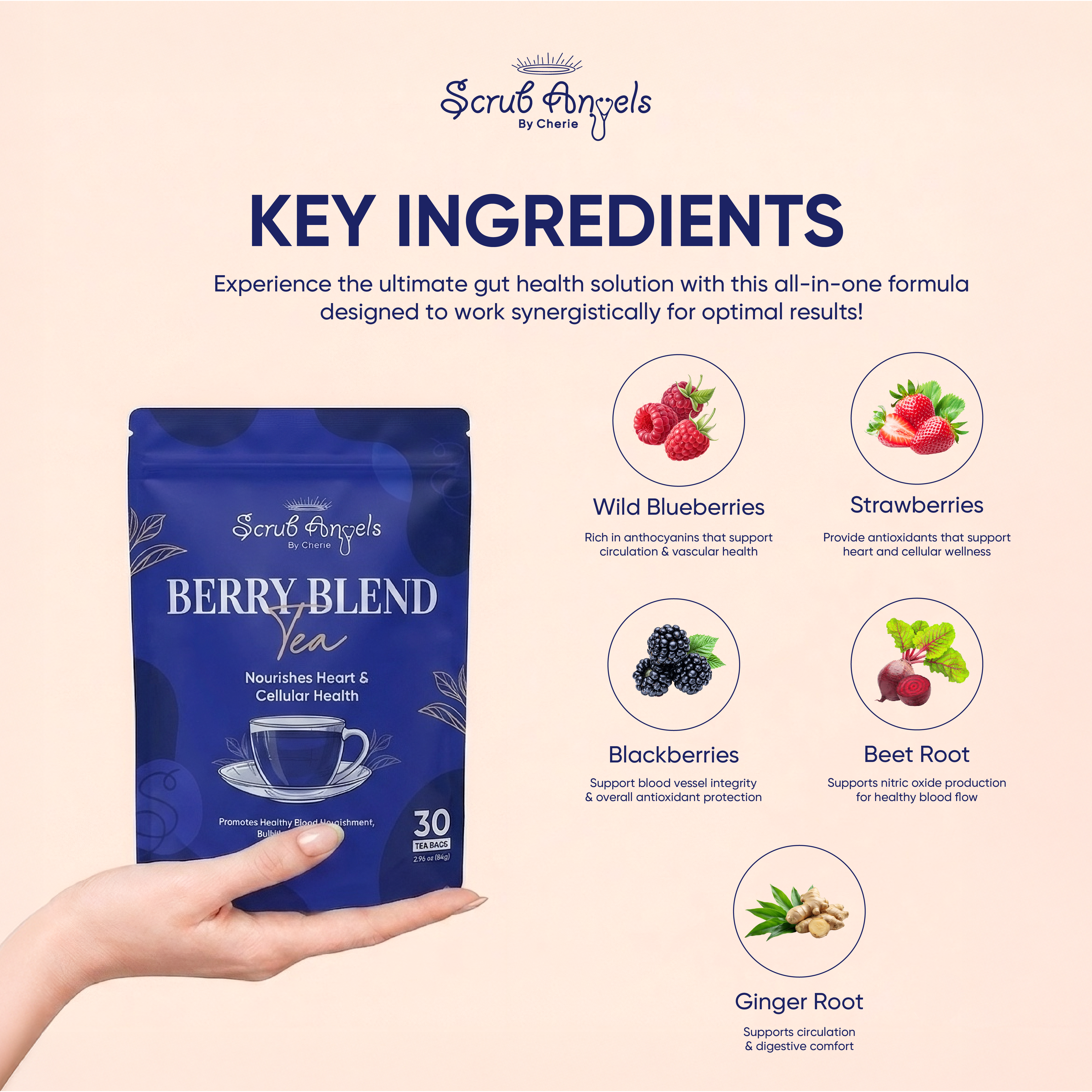 Berry Blend Luxury Tea 30  Day Mix