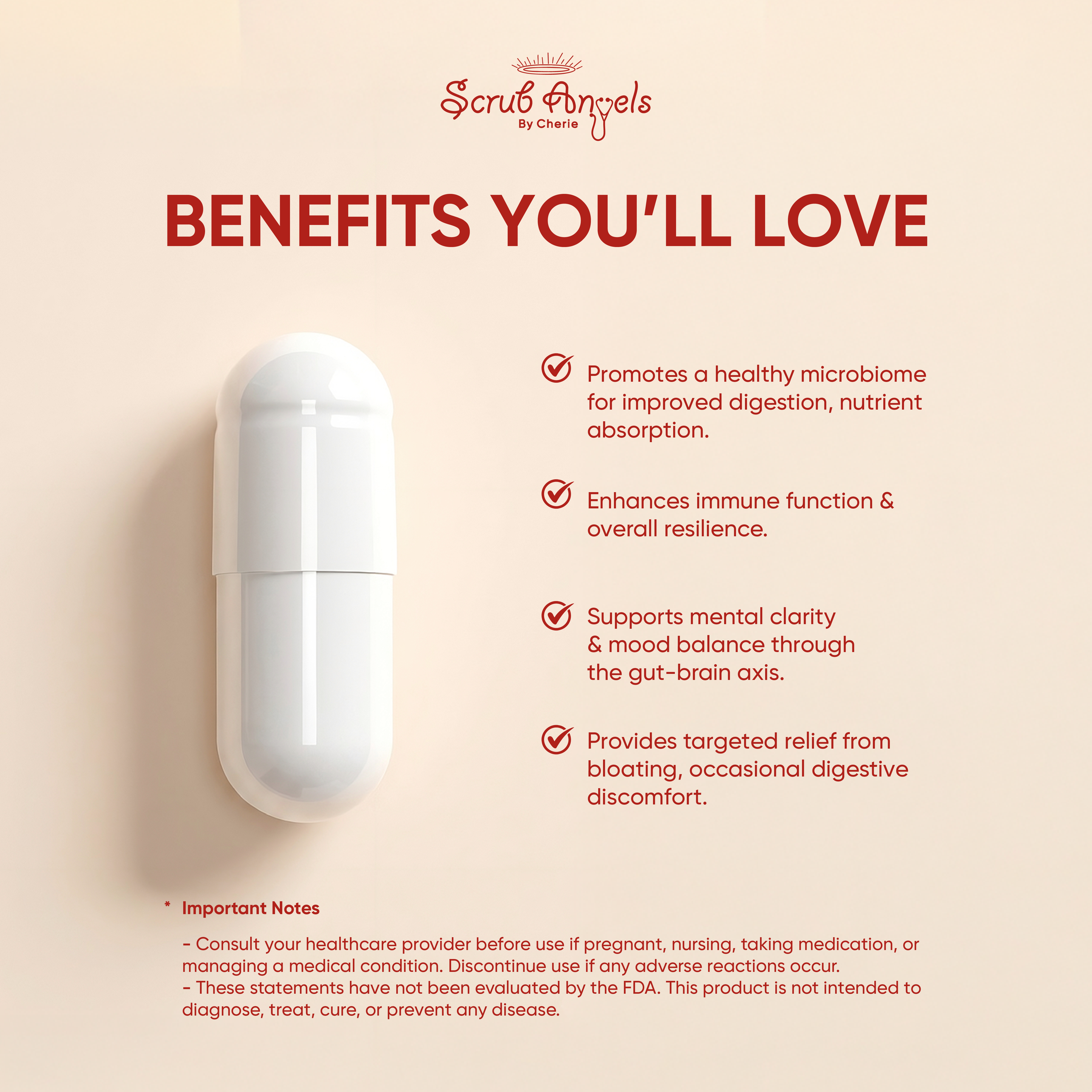 50 Billion Premium 3 in 1  Pre+Pro+Post Biotic with Cranberry Digestive Support Men & Women